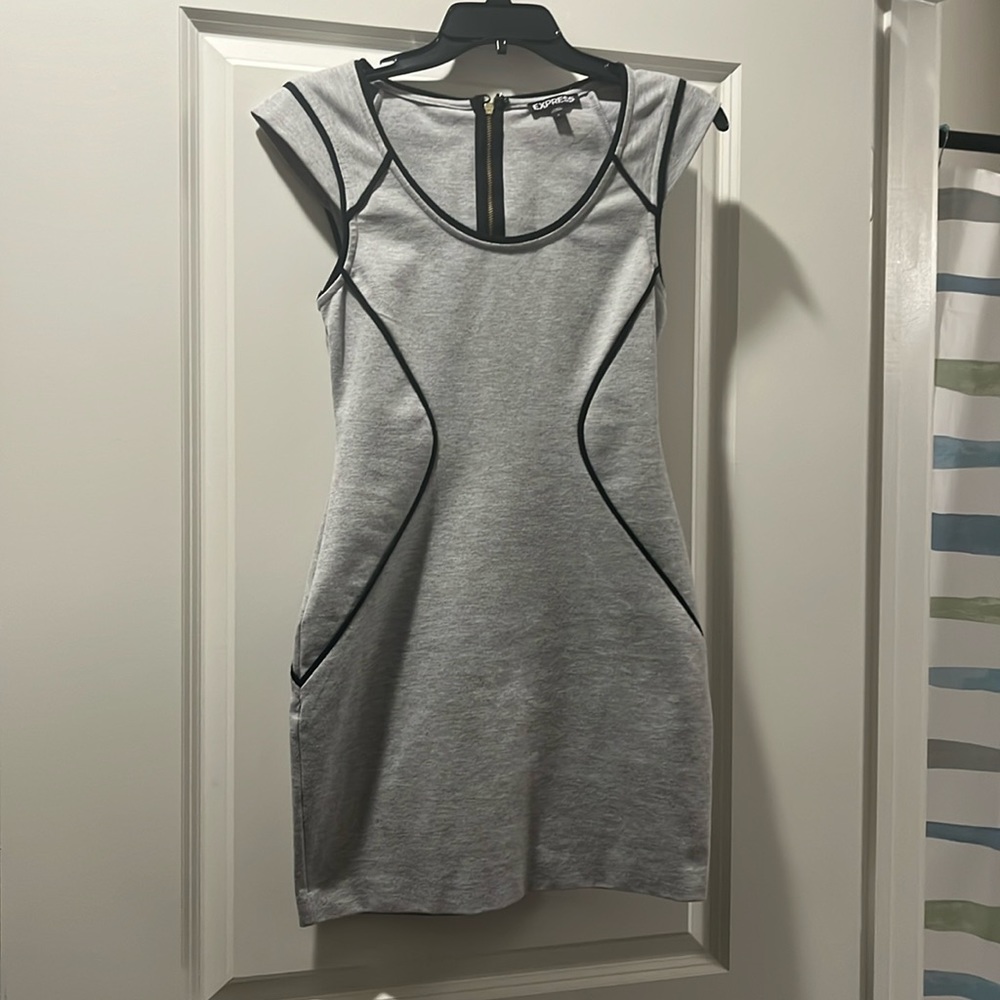 Grey stretchy dress